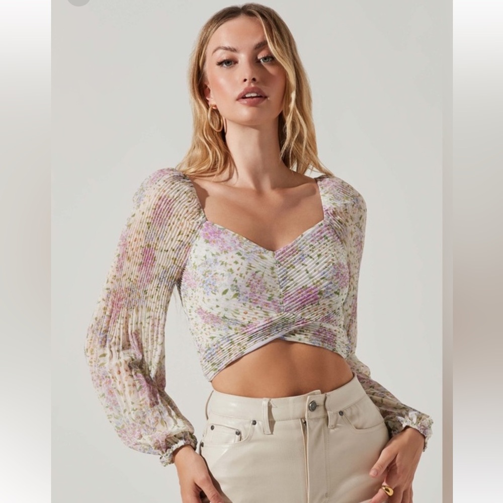 astr the label nordstrom nwt floral long sleeve top